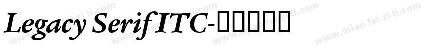 Legacy Serif ITC字体转换